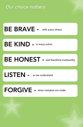 Our values are Resilience, Enthusiasm, Apsirattion, Curiosity, Honesty